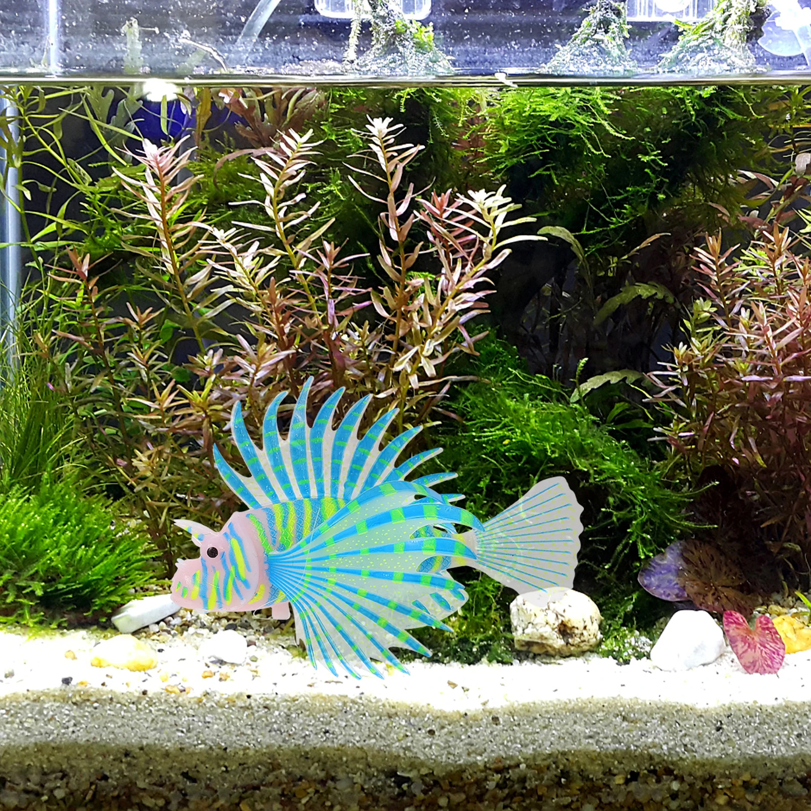 

1pc Silicone Decoration Vivid Simulation Ornament Colorful Artificial Lifelike Tank Landscaping Decor Sea Embellishment Aquarium