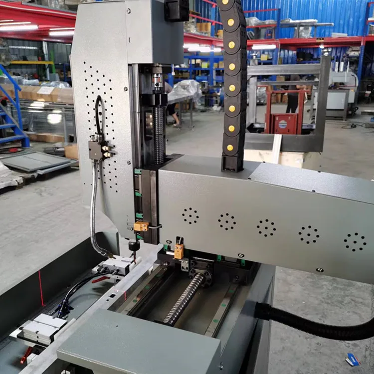 

Precision CNC milling machine with flipped aluminum alloy doors and windows, profile milling lock box