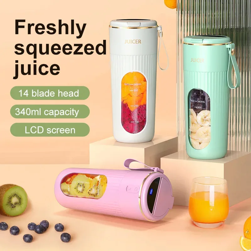 Travel electric juice cup portable wireless ice crusher drinking mini charging outdoor juice cup multifunctional kitchen mixer