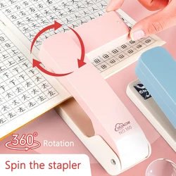 Large Portable Paper Binding Machines Stationery Office Supplies Multi-functional 360-degree Rotating Stapler