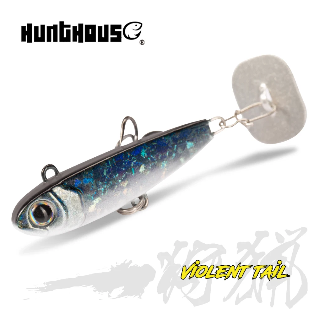 

Hunthouse VIB Metal Jig Fishing Lure Sinking jigging Hard Bait Violent Rattle Tail 10g 18g 24g Spoon Saltwater Perch bass Fish