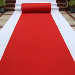 Alfombra roja de viaje, alfombra de boda, alfombra roja desechable, alfombra de exposición, venta al por mayor, almohadilla para escaleras de pasillo, 1,0mm.