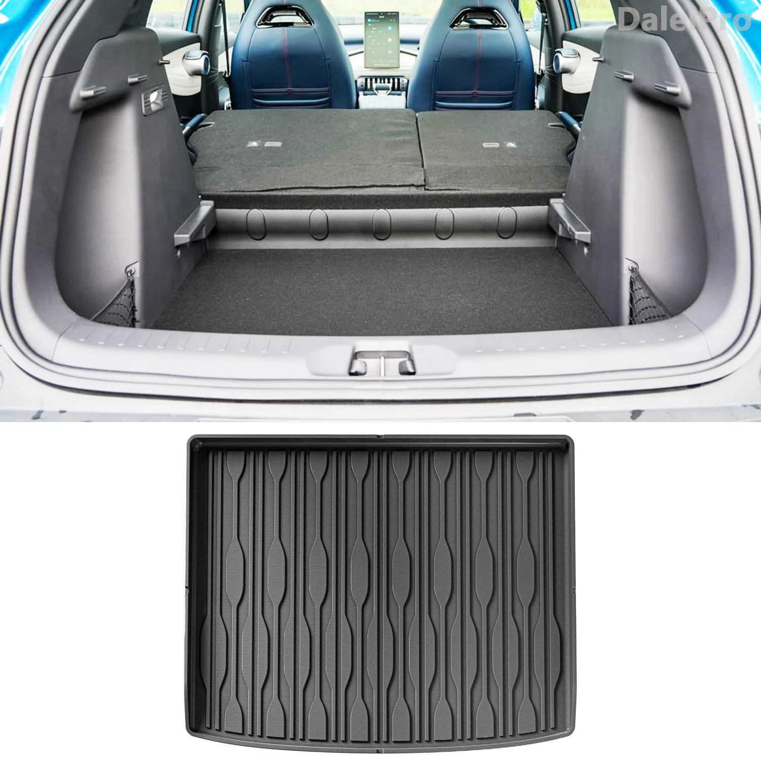 For BYD ATTO 3 Atto3 Yuan Plus Car Cargo Liner Custom Fit 3D TPE Trunk Mats All Weather Cargo Cover Waterproof Car Accessories