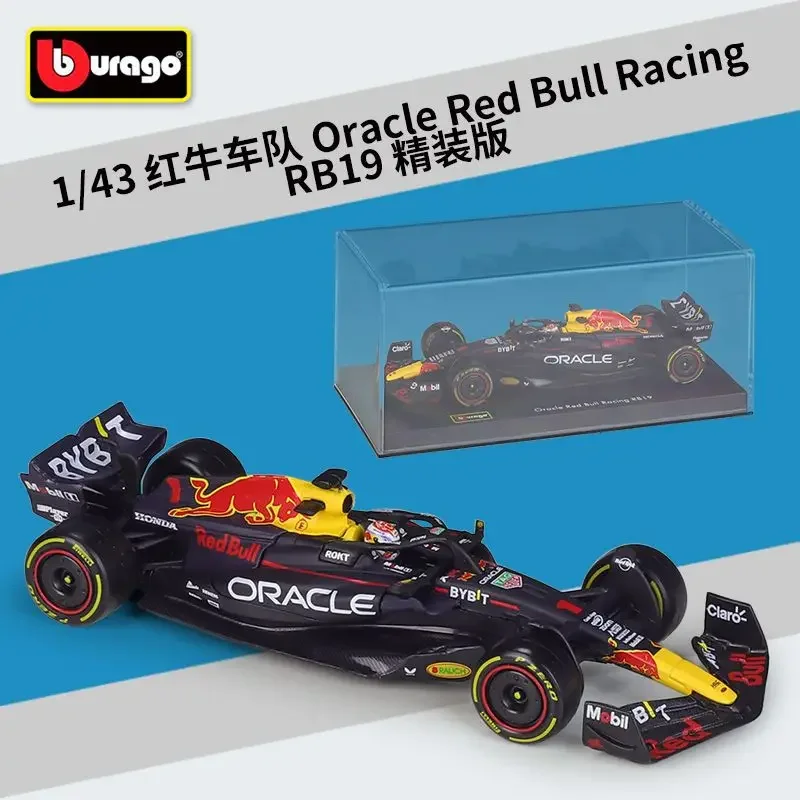 

Bburago 1:43 2023 Oracle Red Bull Racing RB19 #1 #11 Static car Collectible Model Racing Car Toy with Plexiglass Display Box