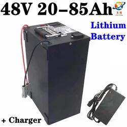 48V 20Ah 30Ah 40Ah 50Ah 60Ah 70Ah 85Ah Lithium Ion Battery 5 For 800W 1000W 1500W 2KW Electric Motorcycle Scooter+Charger