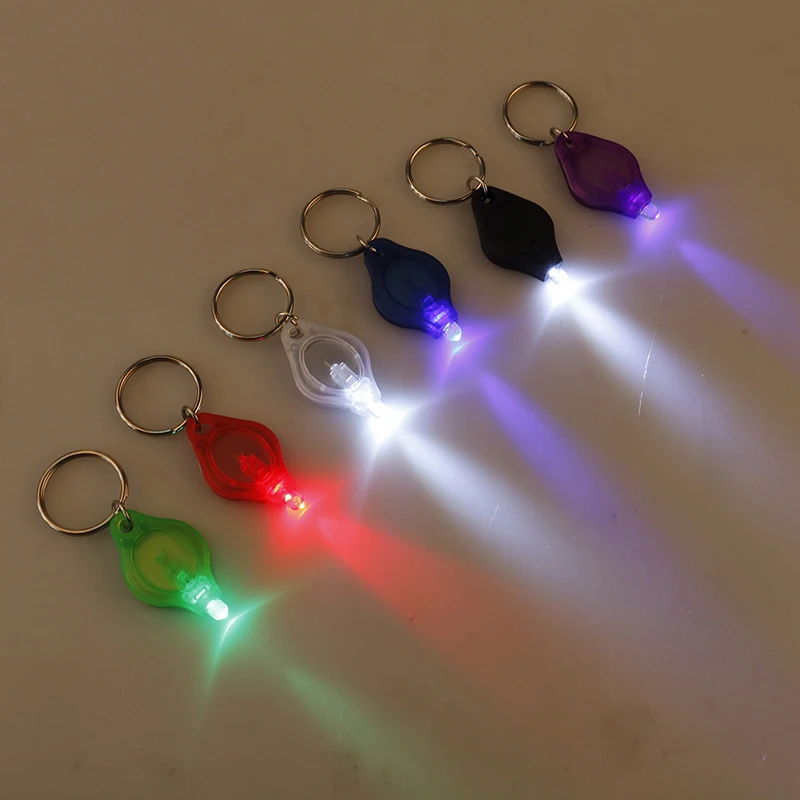 Light Torch Mini Led Flashlight Keychain Key Chain Emergency Camping Lamp Backpack Light