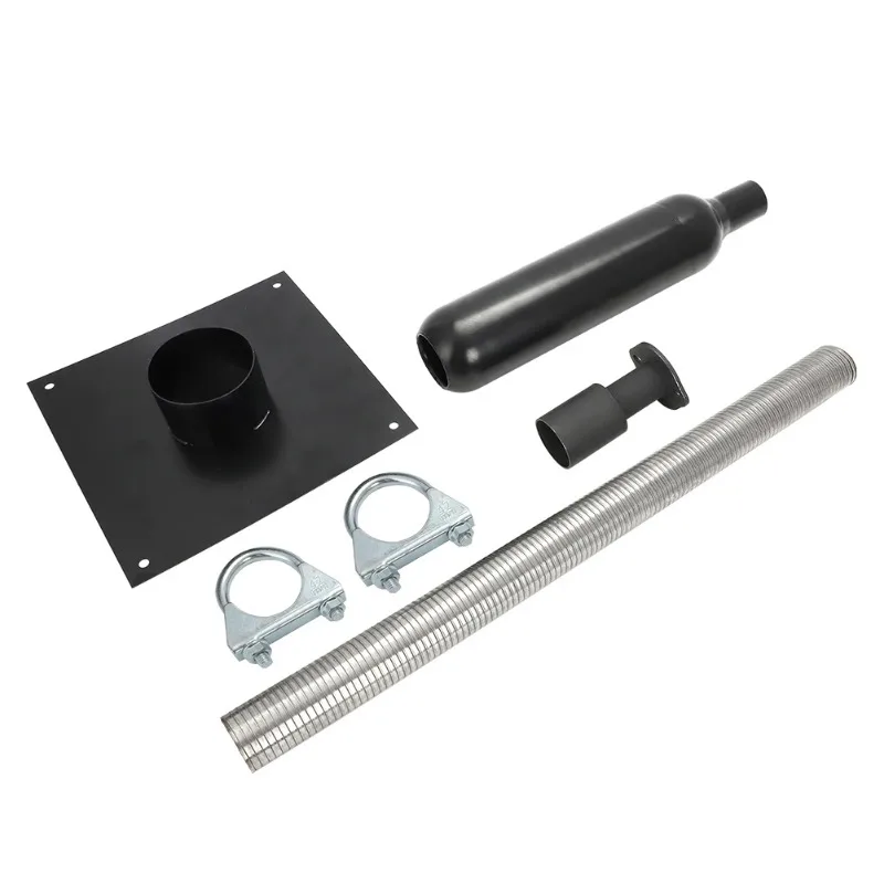 Kit for Portable Generators Insulated Through Wall Mounting for Noise Reduction Generator Exhaust Extension Muffler