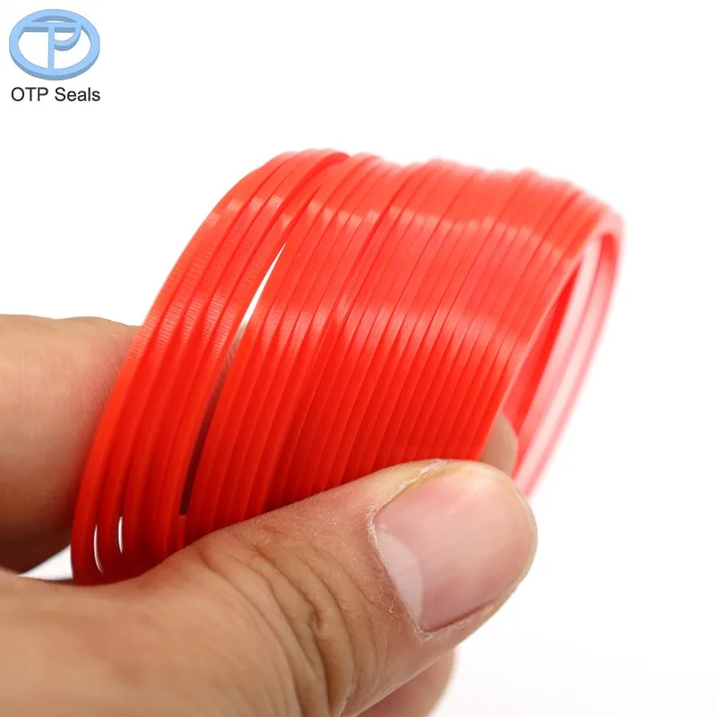 ポリウレタンガスケットライナー,赤いPUシール,シムスペーサー,パッド成形部品,非標準部品,OEMシール,卸売業者