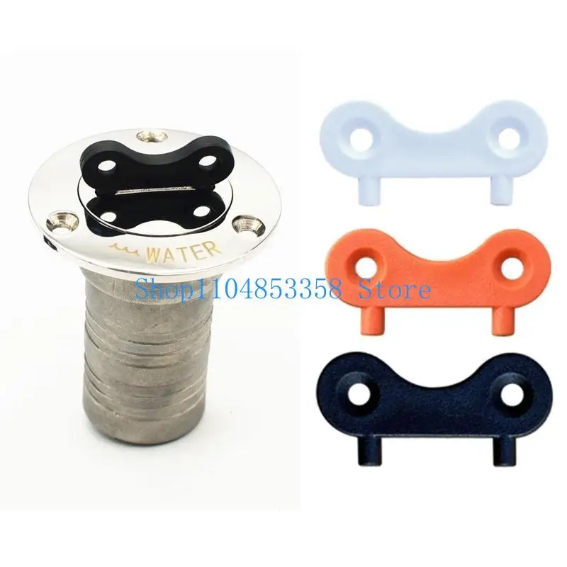 34mm Marine Yacht Boat Gas Water for Tank Deck Fill Filler Spare for Key Spare Cap for Key Replacement Plate Tool