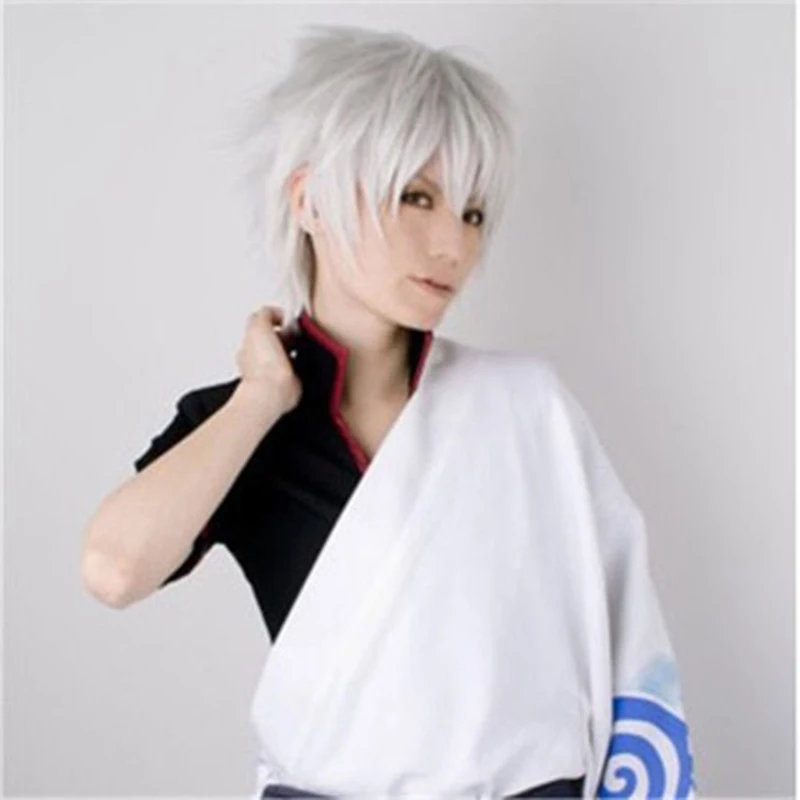 Anime homme et femme général perruque couverture scène effectuer rôle habiller perruque barre habiller chapeaux bord légèrement bouclé cheveux courts