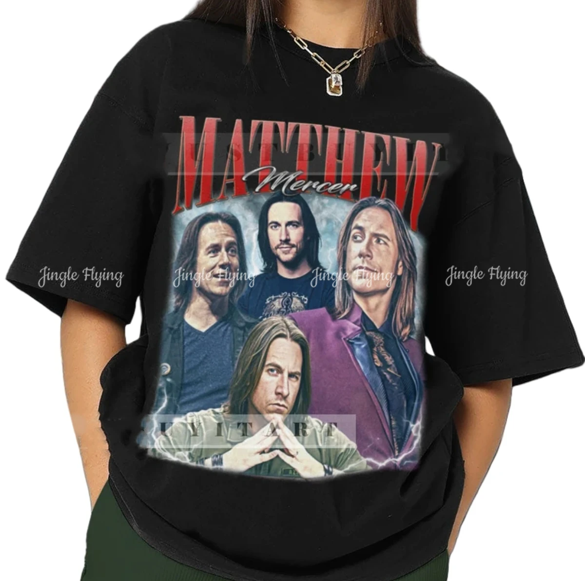 Limited Matthew Mercer Shirt Printable Design Tribute Aesthetic Woman Cotton Crewneck Sweatshirt