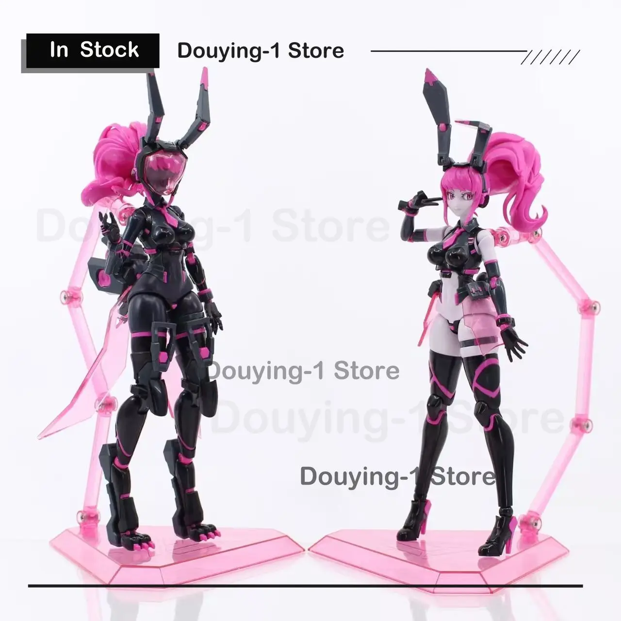 

In Stock Animal factor Mechanical device Pink bunny girl 1/12 SP Version Anime Action Collection Figures Model Toy