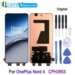 6.74-inch Fluid AMOLED LCD Screen For OnePlus Nord 4 5G 2024, CPH2663 Phone Display Touch Screen Repair Replacement Part