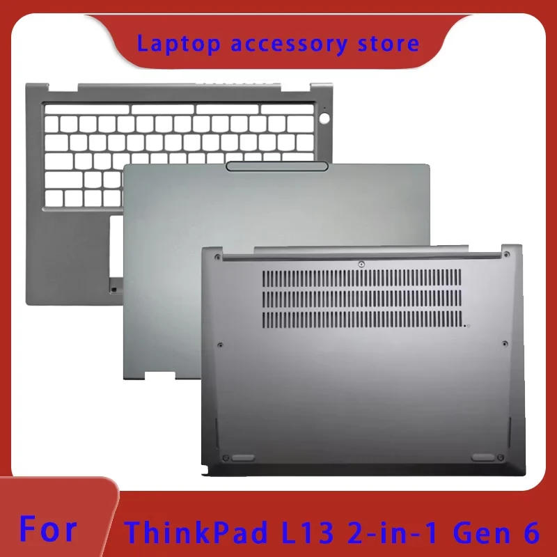 suitable-for-thinkpad-l13-2-in-1-gen-6-s2-2-in-1-gen10-lcd-screen-top-cover-screen-frame-palm-rest-bottom-shell-keyboard-gray