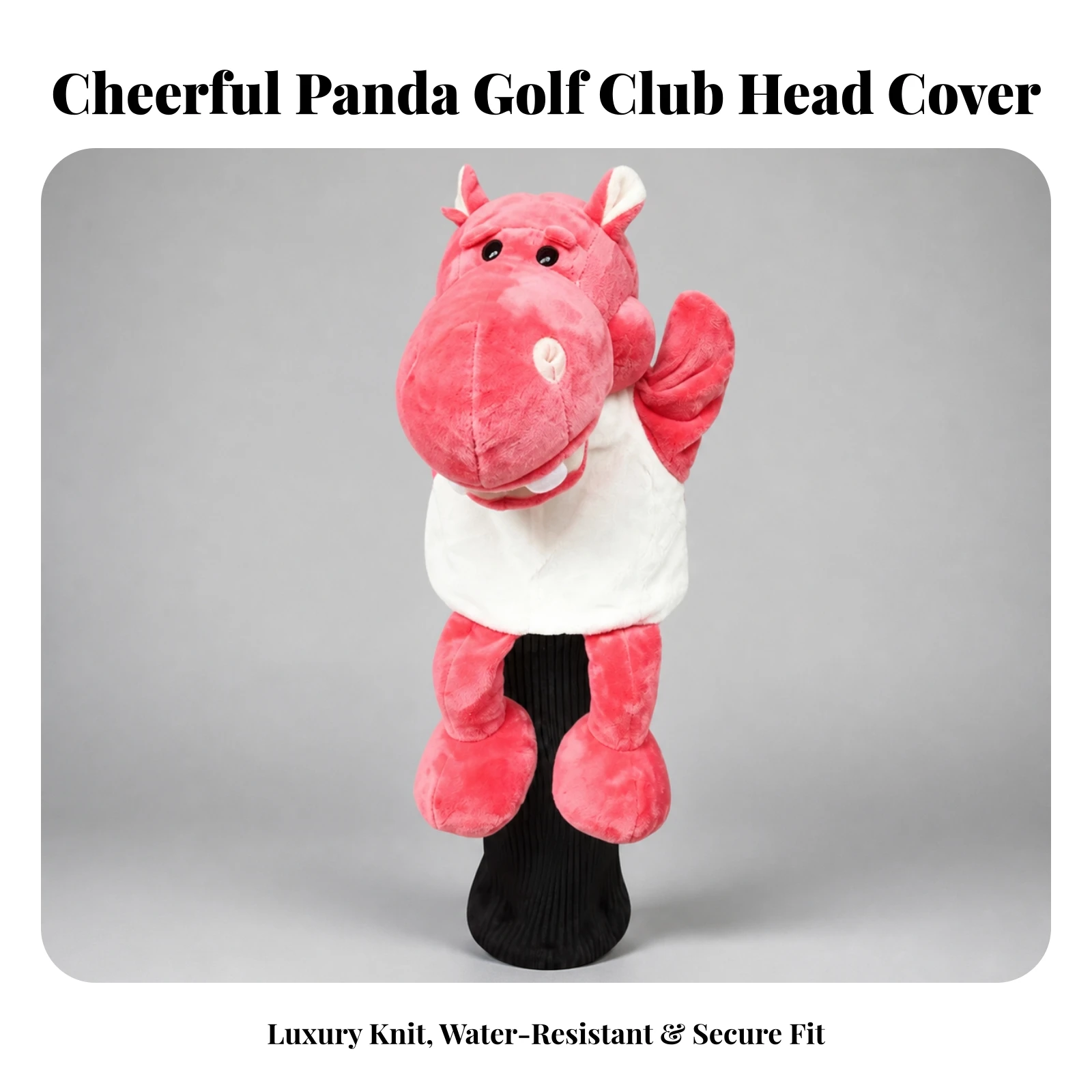 Funda para palo de golf con diseño de animales, bonita funda de punto para palo de golf, suave y duradera para golfistas