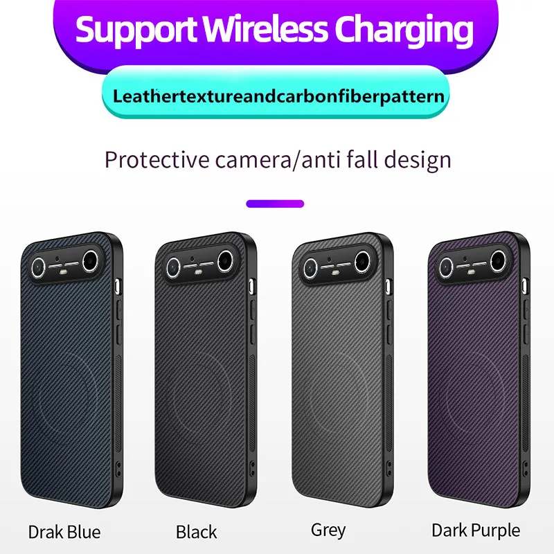 حافظة لهاتف Tecno Pova Slim 5G غطاء خلفي فاخر من ألياف كيفلر مغناطيسي صديق للبشرة لهاتف Tecno Pova مصد مضاد للصدمات Funda #6