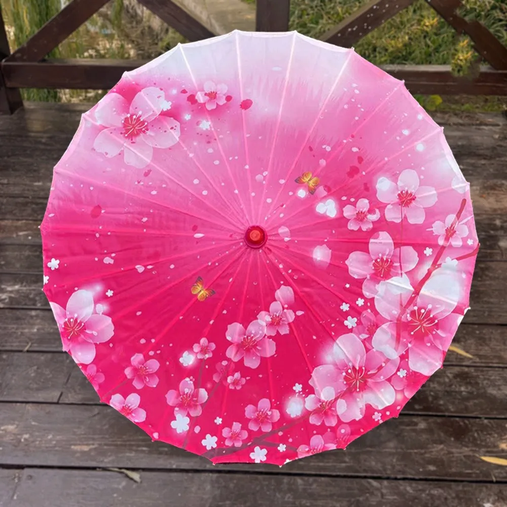 

Зонт из промасленной бумаги в китайском античном стиле, 70 см, 10 цветов, детский и женский декоративный зонтик, костюмы, зонтик для фотографий