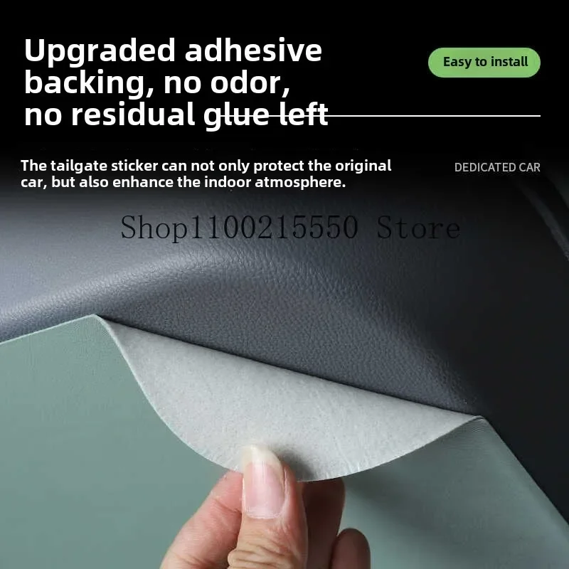 ل BAIC Bejing BJ30 2024 2025 سيارة ليفتجيت حماية حصيرة الخلفي الجذع غطاء للحماية مكافحة ركلة الجلود الديكور وسادة