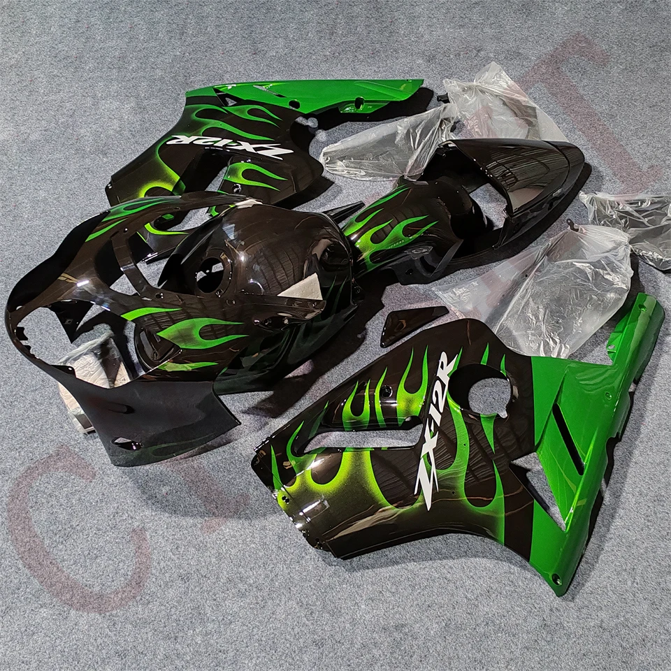 

ABS Motorcycle Fairing Kit for Kawasaki ZX12R ZZR1200 2000 2001 Fairings Panel ZX ZZR 12 12R 1200 00 01 Full Bodywork Cowl Cover
