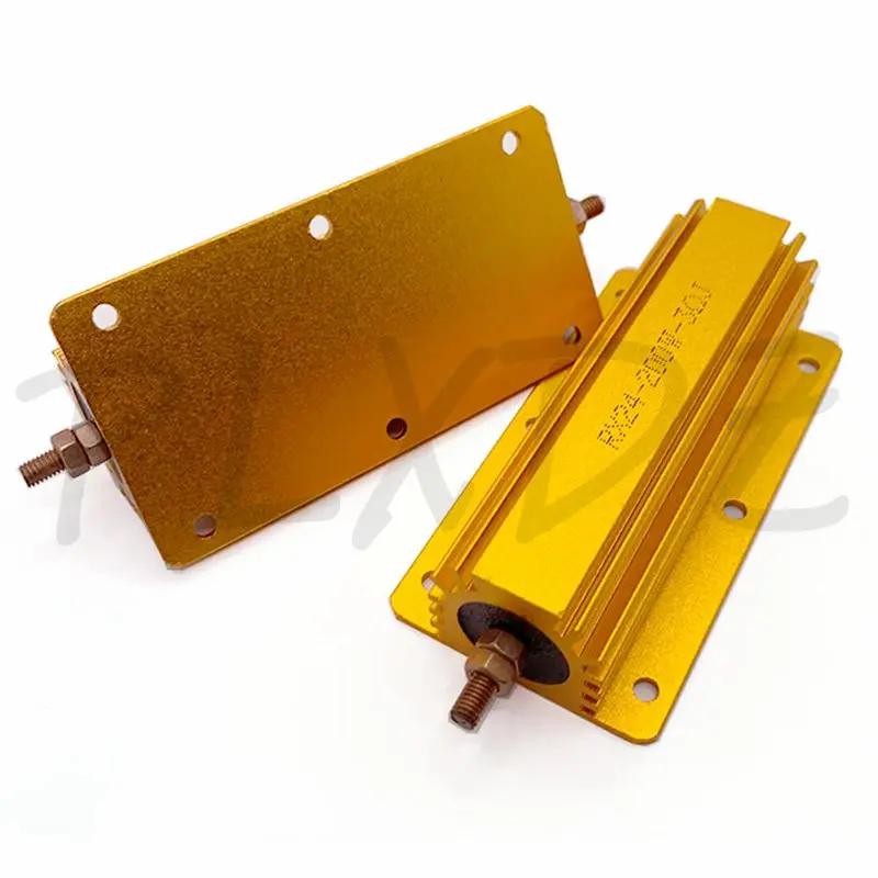 Rezystor drutowy o mocy 200 W RX24 z aluminiową powłoką metalową 0, 1~10K 0.15 0.2 0.5 1 2 3 4 6 8 15 20 100 150 200 300 1K 10K ohm — zdjęcie 3