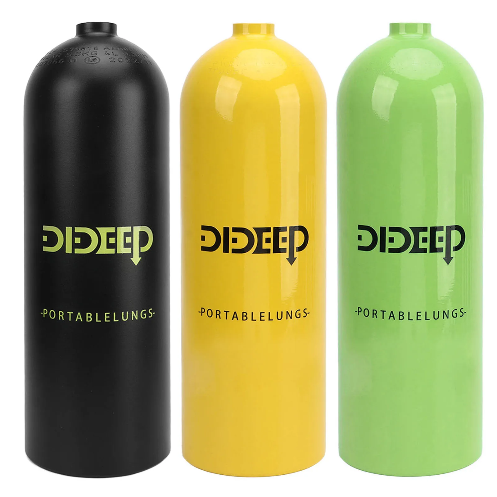 DIDEEP 3L 4L Diving Tank Small Diving Cylinder Portable Oxygen Tank for Water Diving Sightseeing Backup Air Source