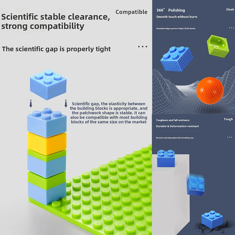 DIY Slide Building Blocks Toy Kid Compatible City Bricks Marble Race Run Funnel Slide Blocks Building Blocks for Christmas Gifts