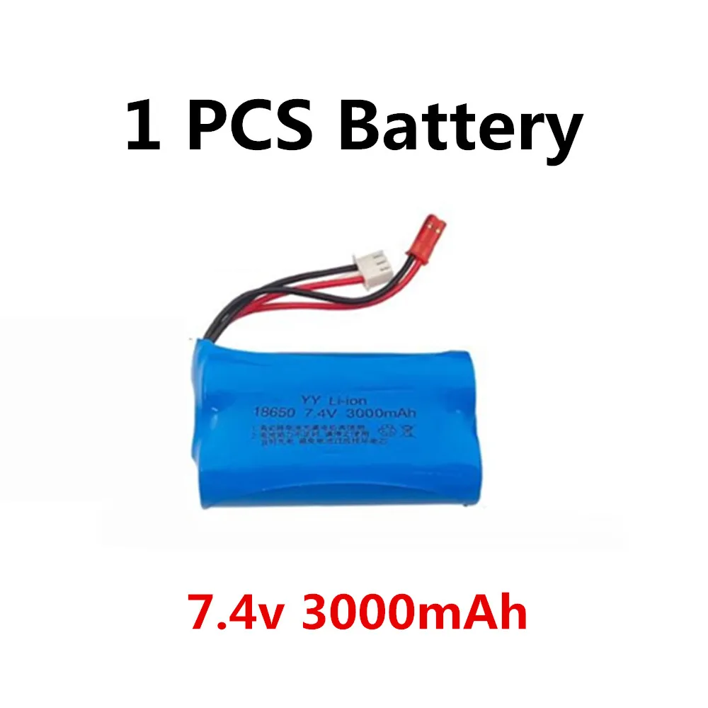 JST Plug 7.4V 3000mAh 2S 18650 batteria Lipo per WLtoys WL917 RC Boat