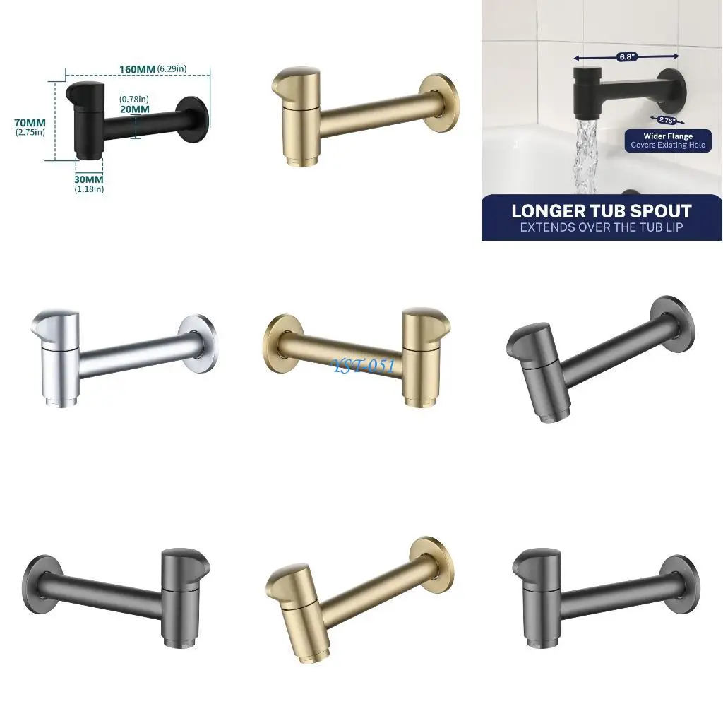 

E15A Wall Mounted Metal Sink Faucet Outdoor Cold Water Tap Washing Machine Single Tap Water Supply Valves Easy to Install