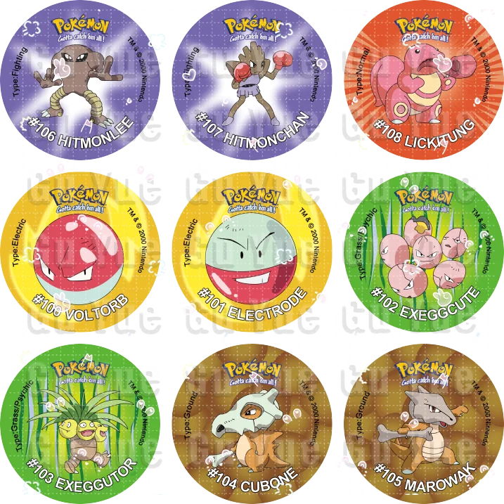 TAKARA TOMY Acrylmaterial 4/6/8 cm Tazos Pokemon 1. Auflage Ash Ketchum Starter Pokemon Taps Collection Acrylkartentrainer Runde Pogs 3