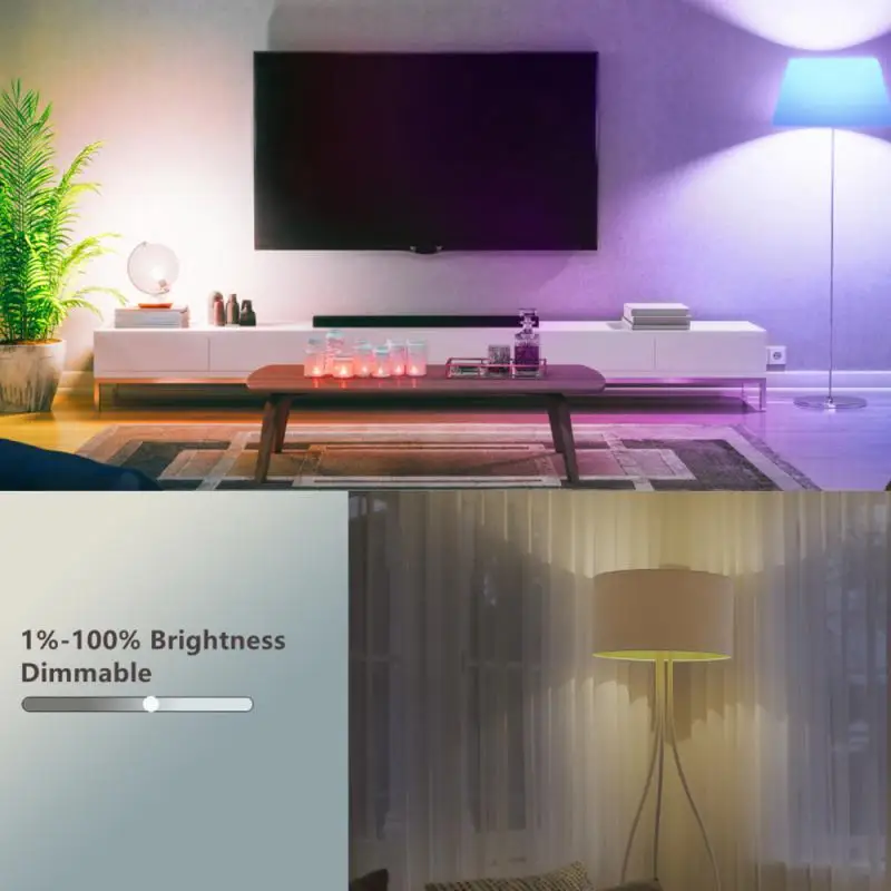 Tuya-Bluetooth接続,15W,スマートライフ,アプリ制御,Alexa, Google Home,スマートライフ,e27で動作