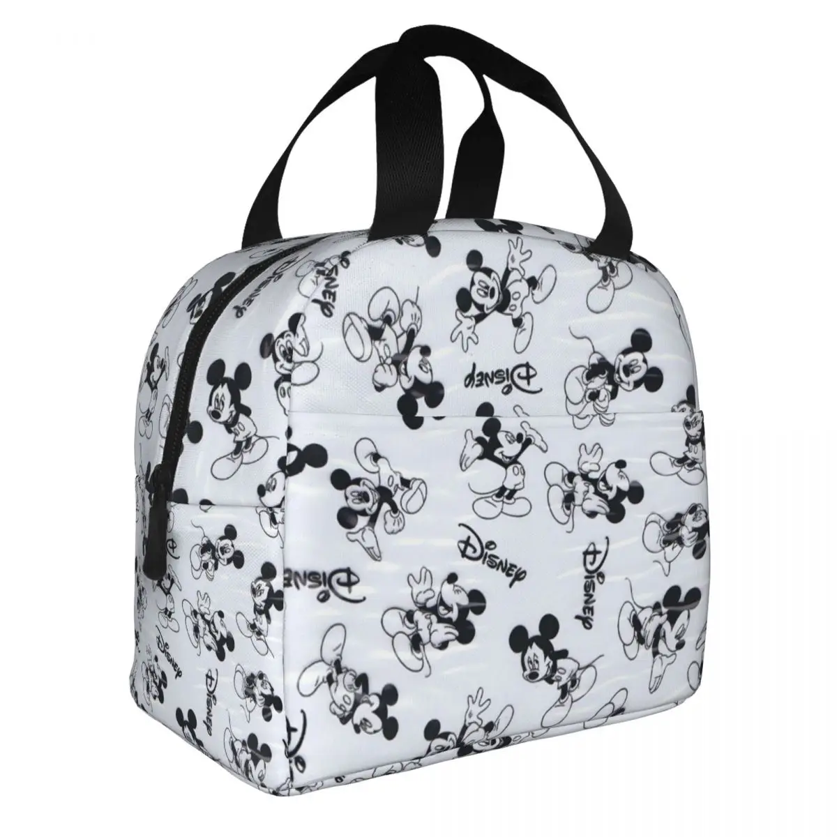 Mickey Cartoon Pattern Insulated Lunch Bags Cooler Bag Meal Container Portable Tote Lunch Box Men Women School Picnic