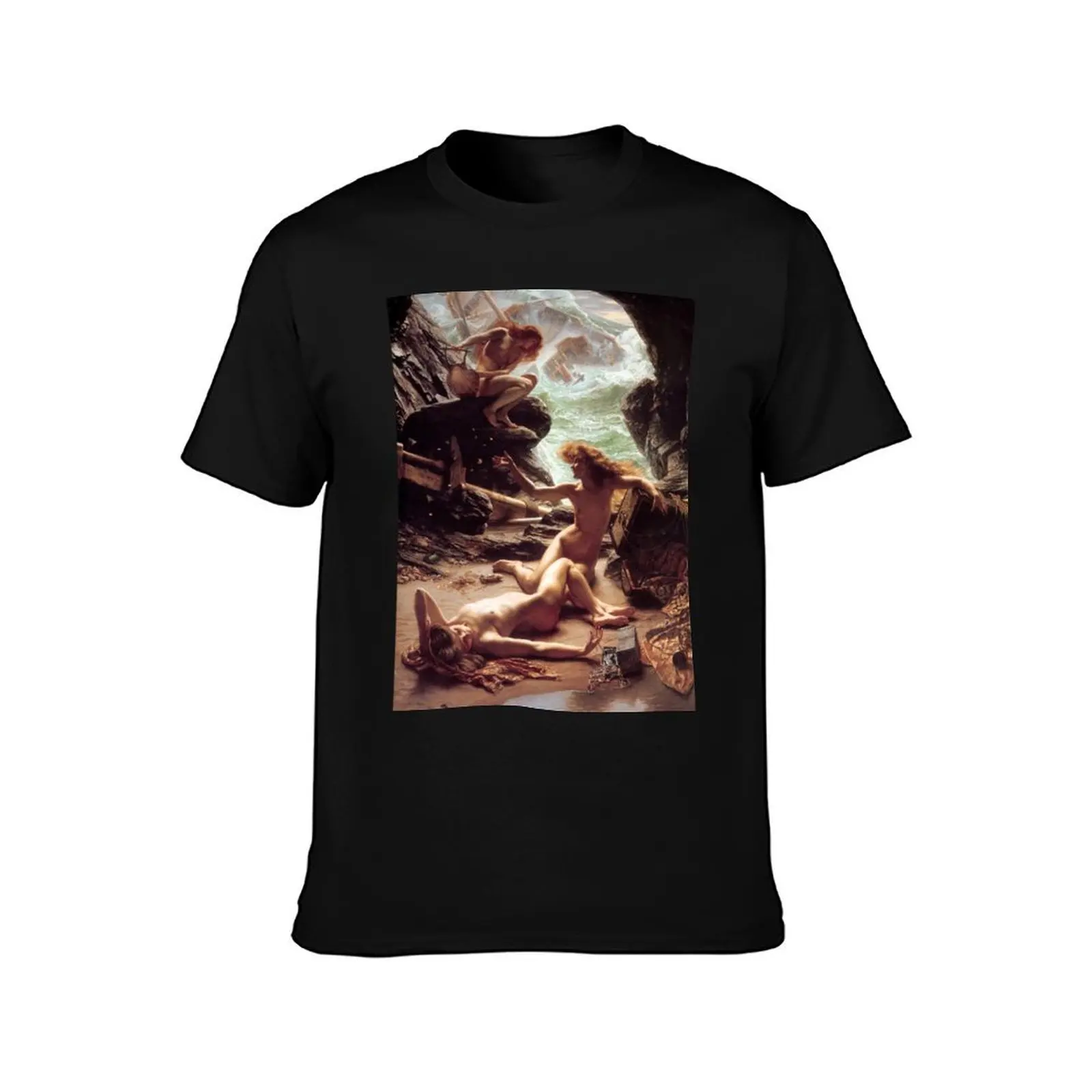 Cave of the Storm Nymphs - Sir Edward Poynter T-Shirt tops heavyweights oversizeds heavy weight t shirts for men