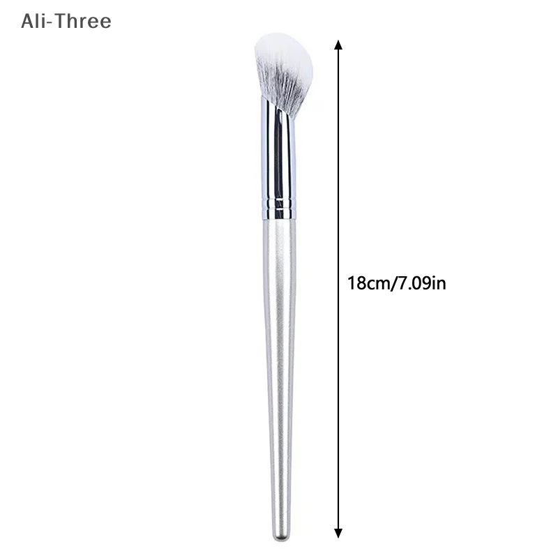 1개 각진 블러셔 브러시 파우더 블러쉬 크림 리퀴드 블러쉬 메이크업 브러시 베벨 정밀 블러쉬 브러시 메이크업 도구 뷰티 도구