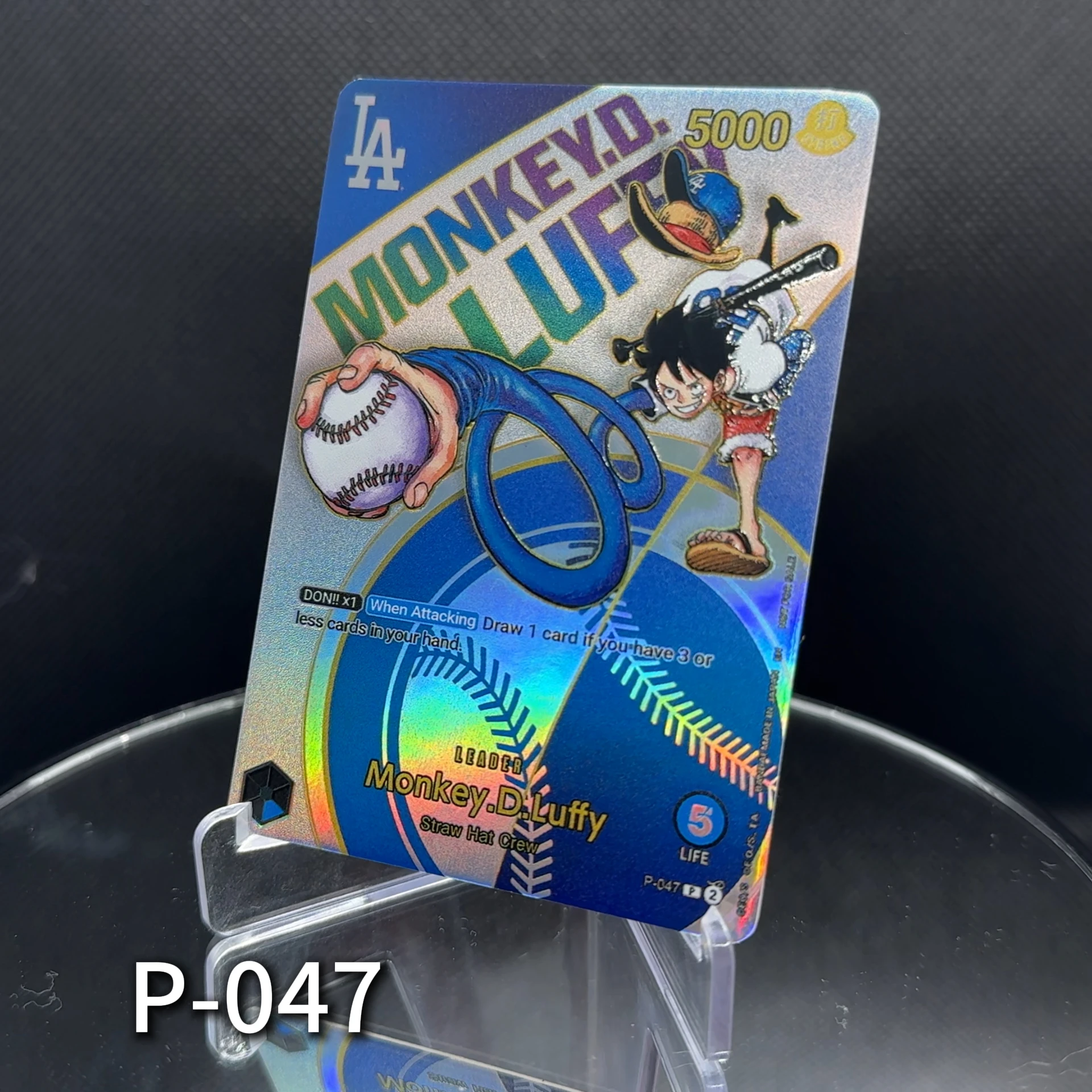 ثلاثية الأبعاد قطعة واحدة TCG OPCG بطاقة زعيم اللغة الإنجليزية محكم احباط بطاقة Luffy x Dodgers EB02-010 ST10-002 قائمة كاملة من لوفي