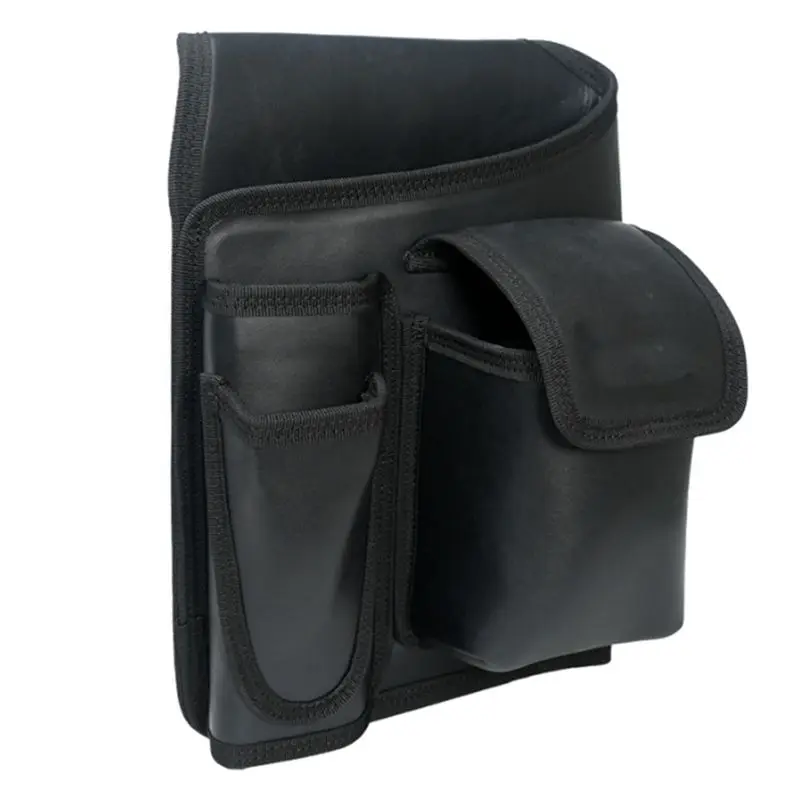 

Многофункциональная сумка для инструментов электрика, портативная кожаная поясная сумка для инструментов, для рулетки и молотка, поясная сумка для плотника.