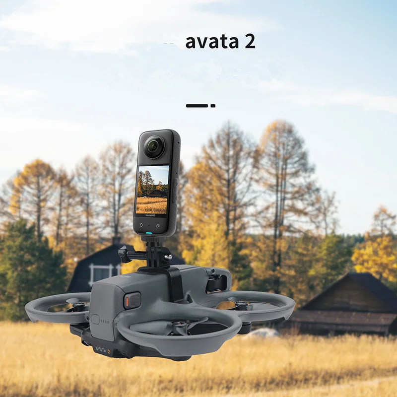 Braket ekstensi Drone, untuk DJI Avata2, braket ekstensi Drone GoPro 12/9/DJI aksi 4/Insta360, aksesori adaptor pemegang pemasangan kamera olahraga