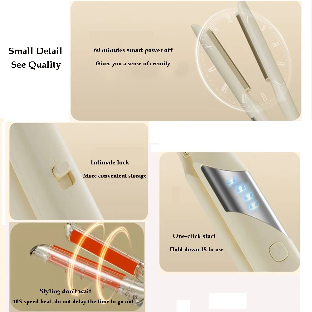 Semi-Round Electric Curling Iron Fluffy Curling Iron High Skull Pad Hair Root Men And Women Curling Iron Perming Iron Tool