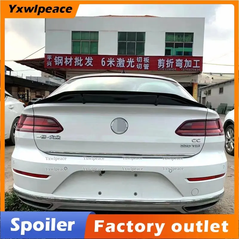 

R Style Carbon Fiber Rear Trunk Lip Spoiler Car Accessories for Volkswagen ARTEON CC 2019 2020 2021