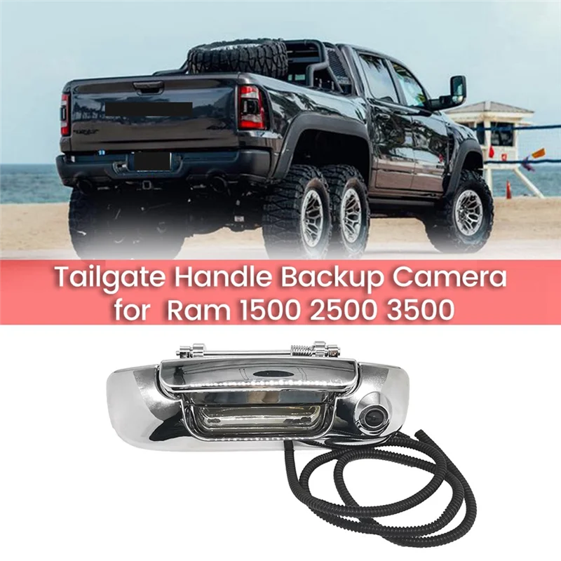 

Silver Tailgate Handle Rear View Camera Harness Parts 55276237AA For Dodge Ram 1500 2500 3500 2002-2009 Trunk Backup Camera
