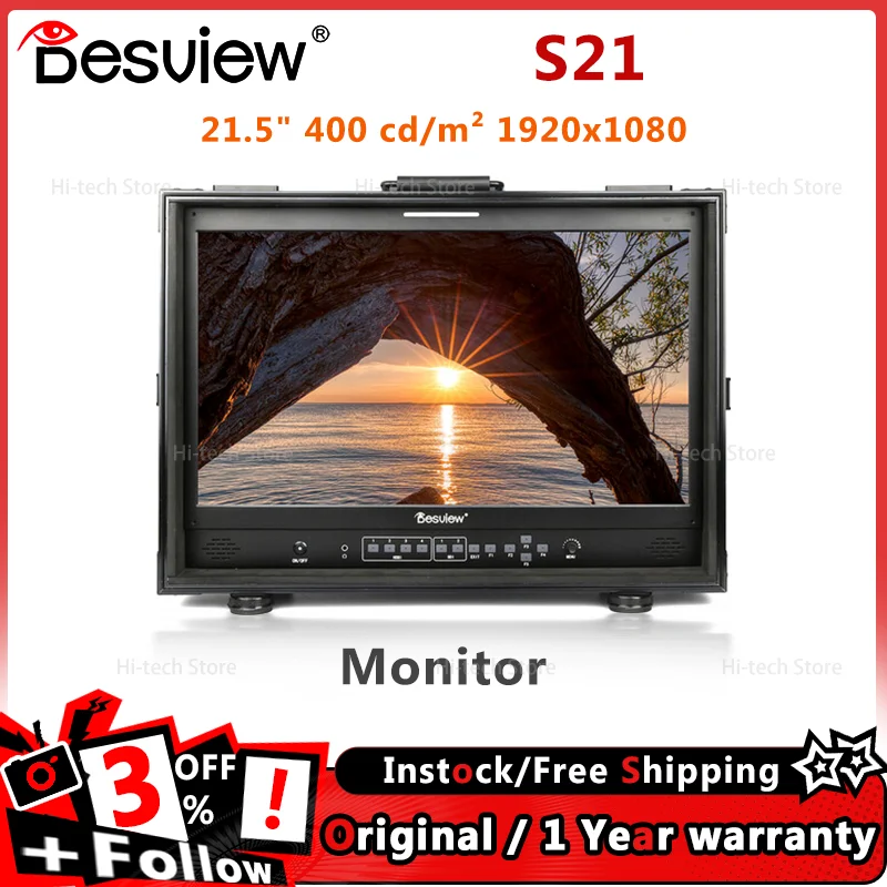 Desview Bestview S21 1920X1080 Hdr Monitor 21.5 Inch Full Hd Desktop Broadcast Director Monitor