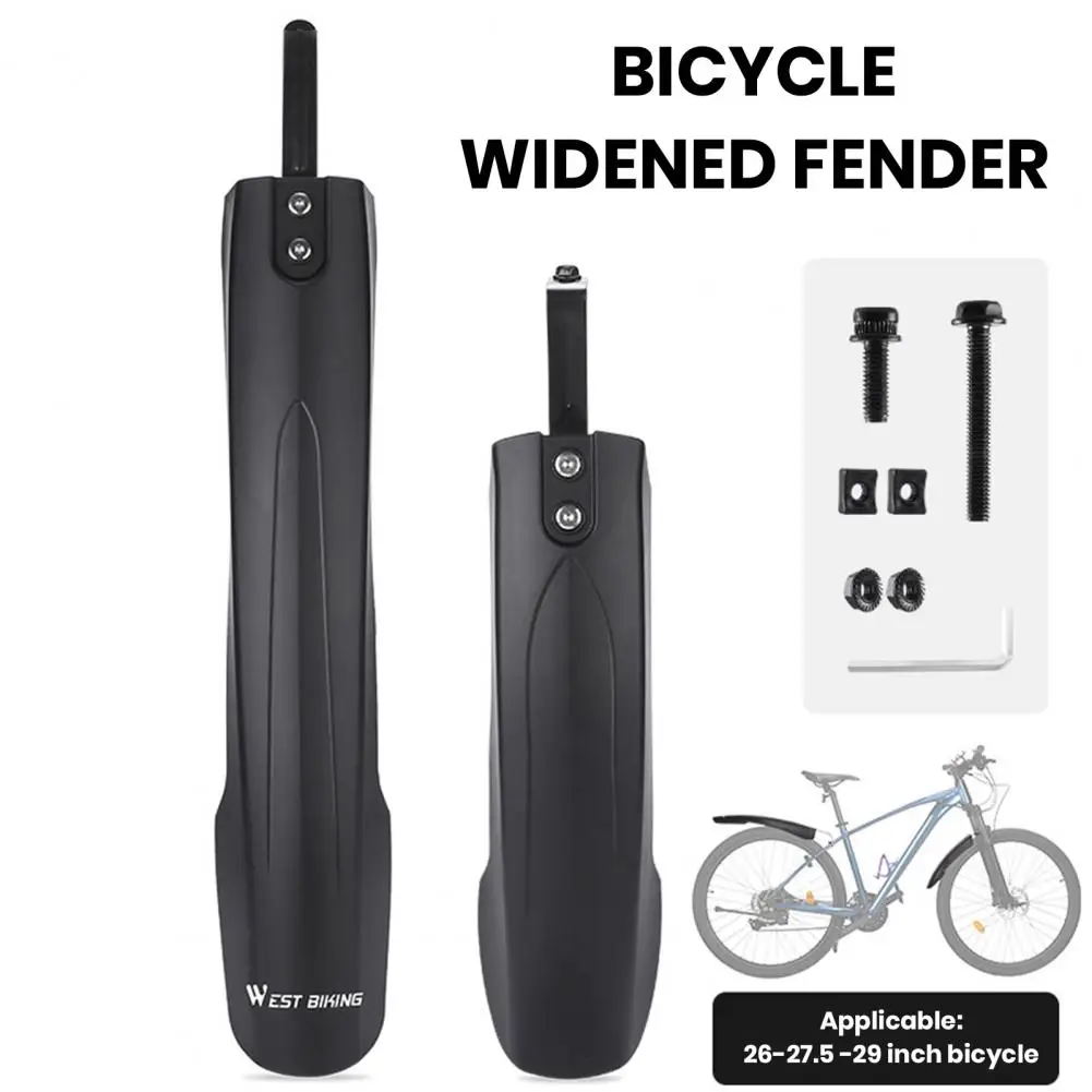 Bicycle Accessories Thicken Widen Bicycle Fender Set with Quick Release Screws for Road Mountain for All-weather for Bicycles