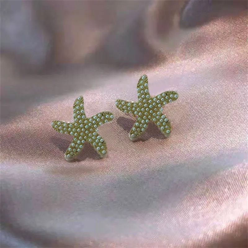 New Type of Starfish Earrings for Sleeping Women\'s Temperament Exquisite Design Earrings Party Gifts Women\'s Fashion Jewelry