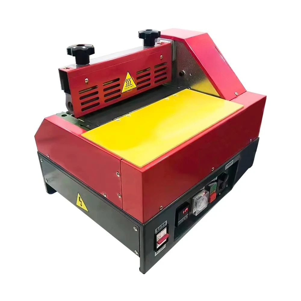 

Desktop 300mm Leather Paper Hot Melt Glue Machine for Edge Gluing