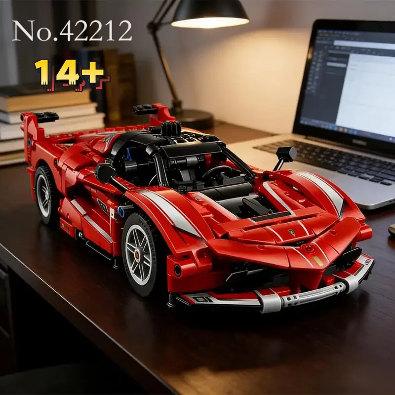 

Новинка 2026: Механический конструктор STEM FXX K Racing Car 42212, 897 деталей, модель-головоломка, игрушка, подарок на праздники, день рождения, Рождество