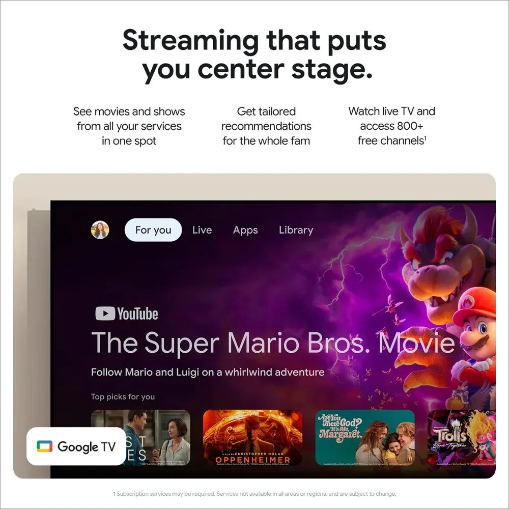 جهاز Google TV Streamer الأصلي لتلفزيون أندرويد 32 جيجابايت Netflix معتمد Dolby Vision Atmos حتى 4K HDR 60 FPS HDMI 2.1 للهاتف