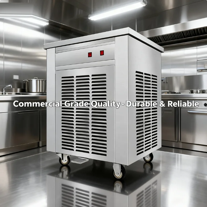 Efficient Fully Automatic Yogurt Ice Stir Fry Machine New Design Commercial Customizable Rapid Cooling for Yogurt Ice Cream