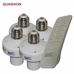 1/2/3/4*E27 Wireless Remote Control Light Lamp base oN/off Switch Socket Holder rc smart device 110V 220V