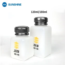 Washboard Water Alcohol Bottle Pressure Prevents Volatile Solder Cleaning Liquid Flux Alcohol Oil Distributor Plastic Hand Bottl
