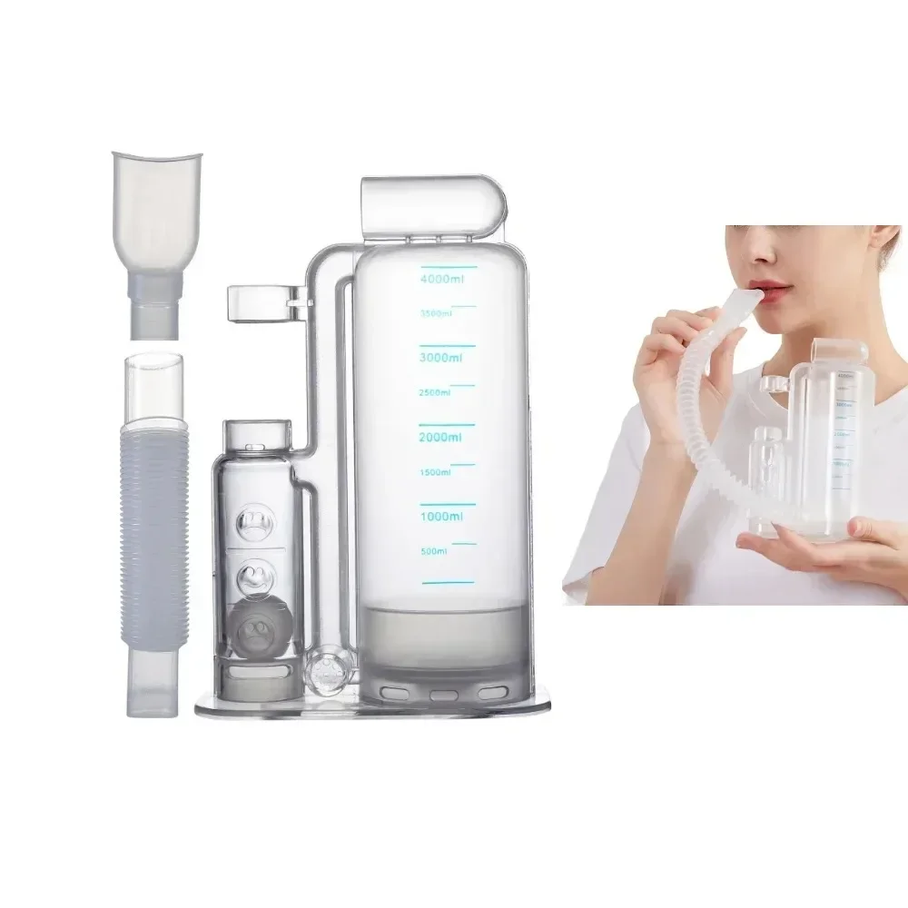 

Medical Breathing Exerciser Expiratory Exercise Lung Respiratory Fitness High Altitude Training Incentive Spirometer 4000ML New