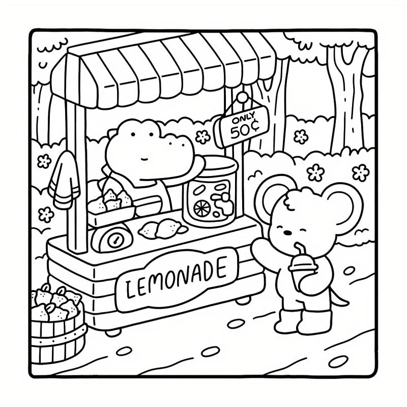 COZY FRIENDS: Cute & Comfy Coloring Book – Adorable Animal Adventures, For Adults & Teens, Stress Relief & Ideal Christmas Gift image 2